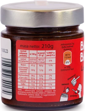 Basia Basia Laskolada Krem z orzechów bez dodatku cukru 210 g