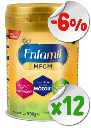 12 x Enfamil 4 MFGM 900 g mleko następne