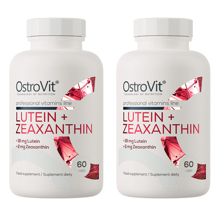 Zestaw 2x OstroVit Luteina + Zeaksantyna na wsparcie wzorku 60 kaps.