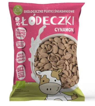ŁÓDECZKI JAGLANO - OWSIANE Z CYNAMONEM BEZ DODATKU CUKRÓW BIO 260 g - HELPA
