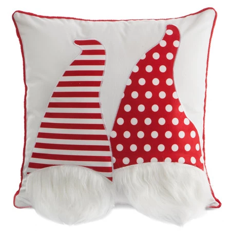 świąteczna poszewka dekoracyjna z aplikacją szerokość: 45 cm, długość: 45 cm, kolor: biały