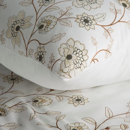 Komplet Pościeli Satynowej Spring 44 140 x 200 cm, Biały