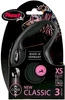 FLEXI NEW CLASSIC Smycz sznurowa XS / 3m czarna