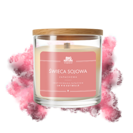 Świeca sojowa zap. insp. LA VIE EST BELLE 225g