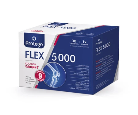 Protego Flex 5000 Kolagen na wsparcie stawów 30 sasz. smak pomarańcza
