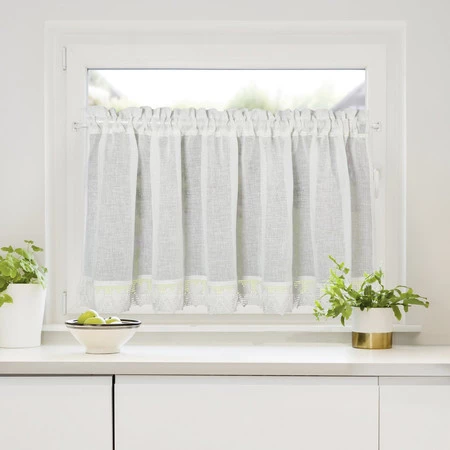 FIRANA GOTOWA DORIS NA TAŚMIE 150 X 60 CM KREMOWY