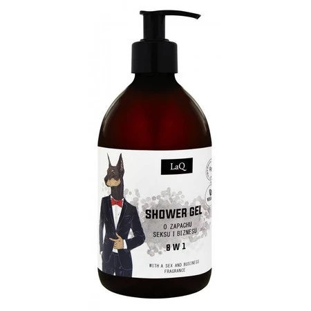 Laq - Żel pod prysznic 8w1 o zapachu seksu i biznesu Doberman 500ml