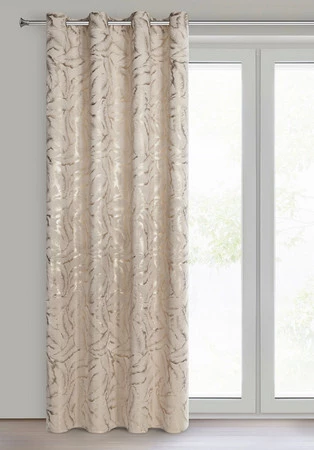 Zasłona ZAS/MILENA/BE+SZ 140X250 PRZELOTKI