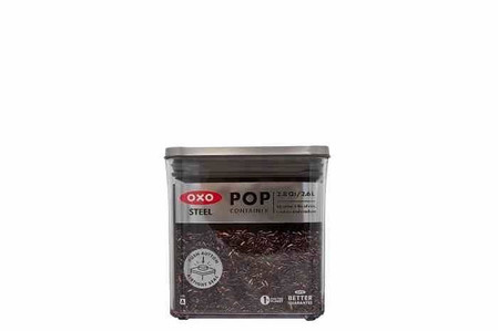 OXO-Pojemnik kwadratowy 2,6l. stalowy, STL