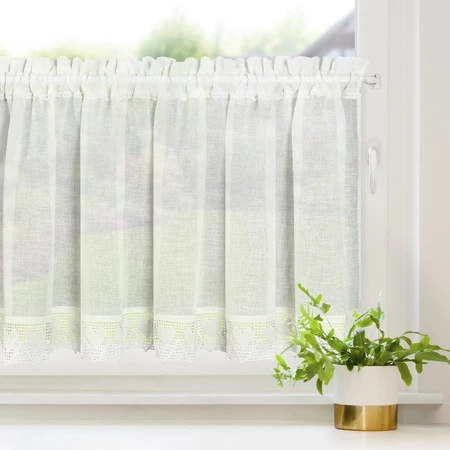 FIRANA GOTOWA DORIS NA TAŚMIE 150 X 60 CM KREMOWY