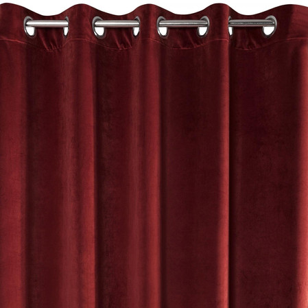 ZASŁONA GOTOWA VILLA 140 X 250 CM CIEMNOBORDOWY
