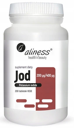 Aliness Jod (jodek potasu) 200 µg / 400 µg x 200 Vege tabs