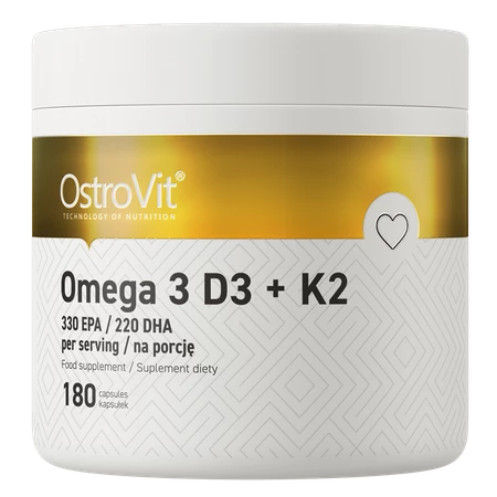 OSTROVIT Omega 3 D3+K2 (180 kaps.)