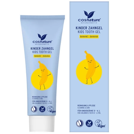Kids Tooth Gel żel do zębów dla dzieci o smaku bananowym 75ml