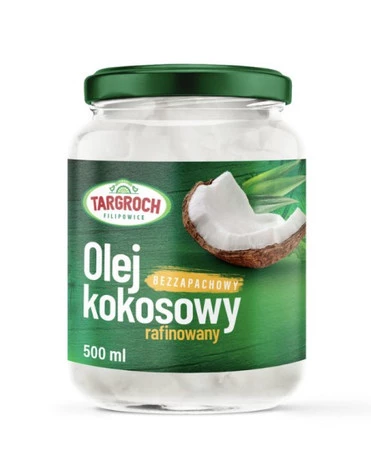 Targroch Olej kokosowy rafinowany (bezzapachowy) 500ml