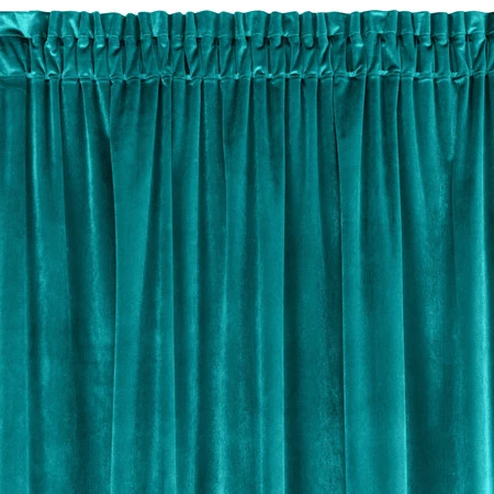 ZASŁONA GOTOWA SAMANTA NA TAŚMIE 140 X 270 CM TURKUSOWY