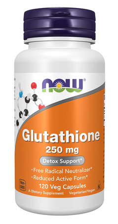 NOW FOODS Glutation 250 mg Aminokwas na wsparcie detoksykacji 120 kaps.