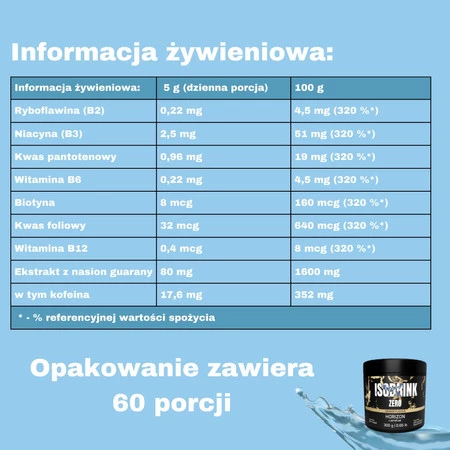 HORIZON by ActivLab Isodrink Zero słój 300 g smak pomarańcza