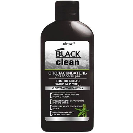 Black Clean - Płyn do płukania ust, 285 ml