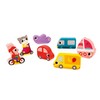 Janod Puzzle drewniane 3D Pojazdy 7 el.,18 m+
