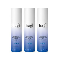 Zestaw: 3x Hagi - Aqua Zone odżywczo-nawilżający krem na noc 50 ml