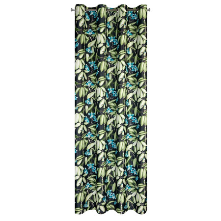 ZASŁONA GOTOWA LONI 140 X 250 CM CZARNY