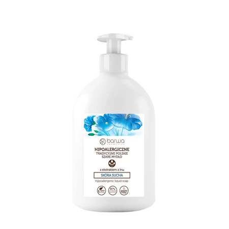 Barwa -  Mydło hipoalergiczne z ekstraktem z lnu 500 ml