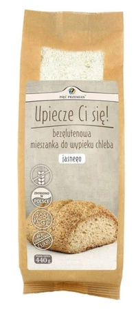 Pięć Przemian - Bezglutenowa mieszanka do wypieku chleba jasnego - 440 g
