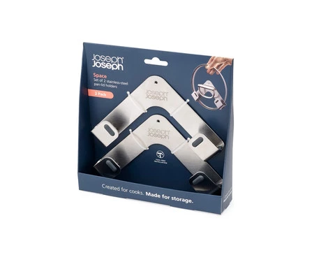 JJ-Zestaw 2 organizerów na pokrywki Space stalowy