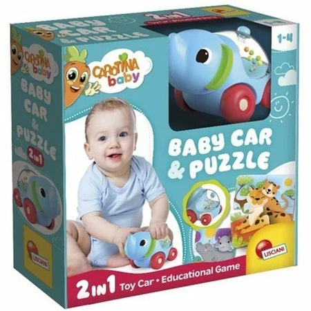 Carotina baby Słoń Samochodzik i puzzle 102280 LISCIANI