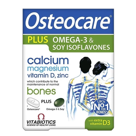 Vitabiotics Osteocare Plus Omega-3 & Soy Isoflavones suplement diety 84 kaps.