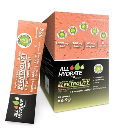 ALLHydrate Elektrolity Sticks B COMPLEX Mango 6,9g x 40 saszetek