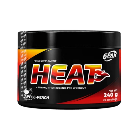 6PAK HEAT  240g JAR APPLE-PEACH