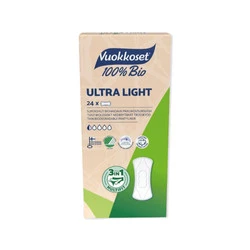 Vuokkoset - 100% BIO Wkładki higieniczne Ultra Light - 24 szt.