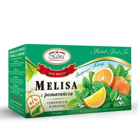 Malwa − Melisa z pomarańczą − 25 x 2 g