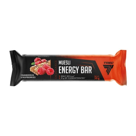 MUESLI ENERGY BAR 30g CRANBERRIES & RASPBERRIES