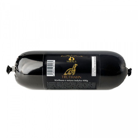 Zestaw 10x MIRALS Truthahn kiełbasa z mięsa indyka (400g)