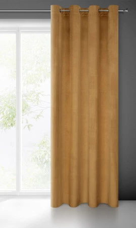 ZASŁONA GOTOWA MELANIE 140 X 250 CM MIODOWY