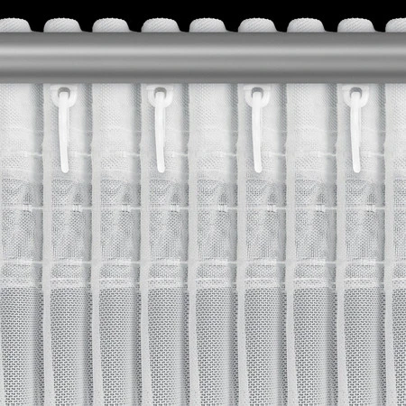 FIRANA GOTOWA LARISA NA TAŚMIE 140 X 270 CM BIAŁY