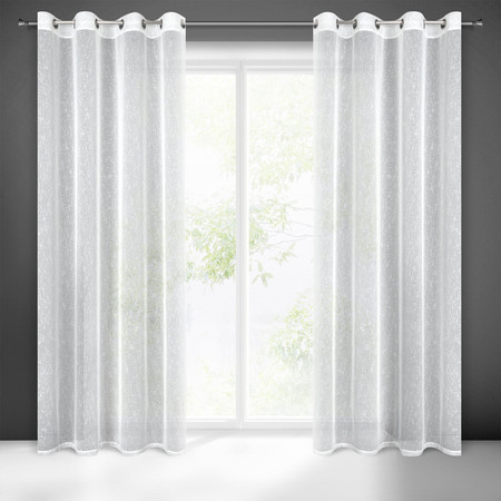 FIRANA GOTOWA KELLY 140 X 250 CM BIAŁY