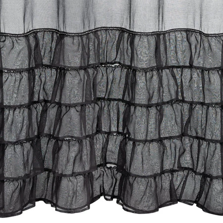 FIRANA GOTOWA CARLI NA TAŚMIE 140 X 270 CM CZARNY