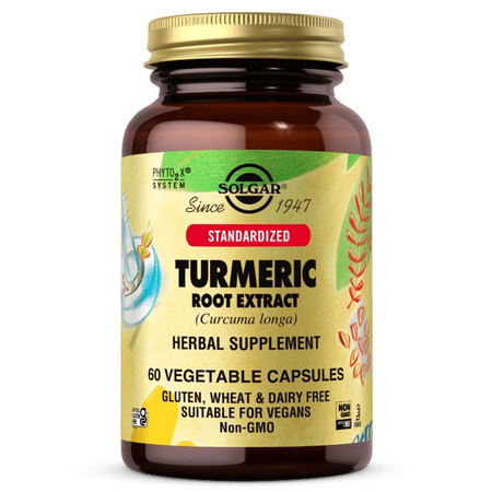 Solgar Turmeric Root Extract Wyciąg z korzenia Kurkumy 60 kaps.