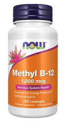 NOW FOODS Methyl B12 1000 mcg na wsparcie dobrego nastroju 250 tabl.