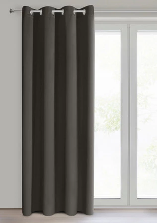 ZASŁONA GOTOWA D91 PARISA 135 X 250 CM GRAFITOWY