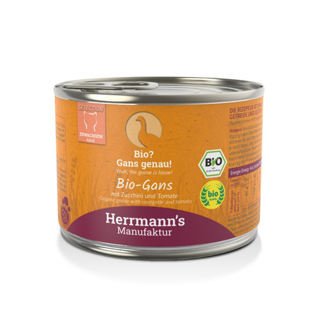 Zestaw 10x HERRMANN'S Selection Cat Bio Gans - bio gęsina (200g)