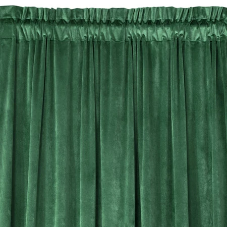 ZASŁONA GOTOWA PIERRE NA TAŚMIE 140 X 300 CM CIEMNOZIELONY