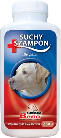 SUPER BENO Szampon Suchy Regeneracyjno-Pielęgnacyjny Dla Psów 250ml