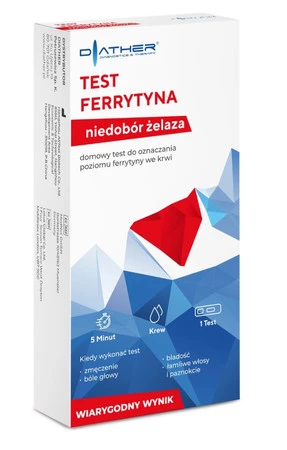 DIATHER Test Ferrytyna Niedobór żelaza 1 szt.