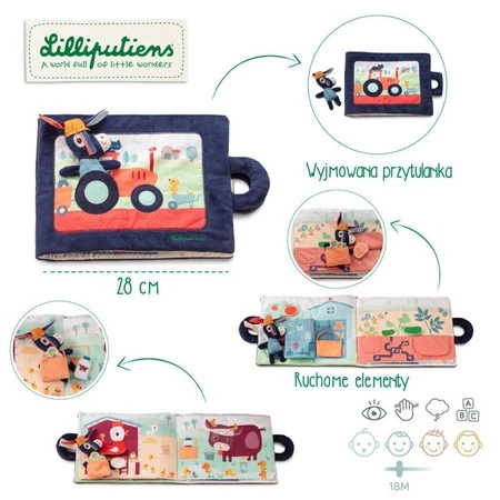 LILLIPUTIENS Miękka książeczka aktywizująca