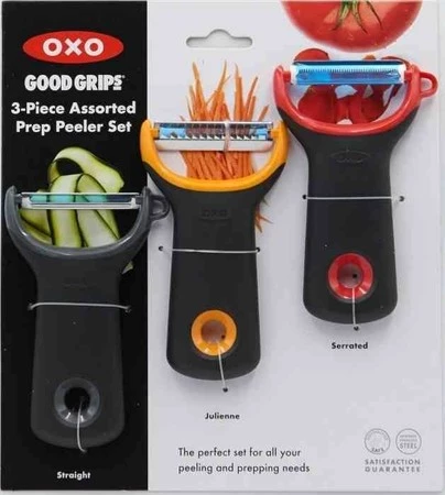 OXO-Zestaw 3 obieraczek czarny-multikolor GoodGrip
